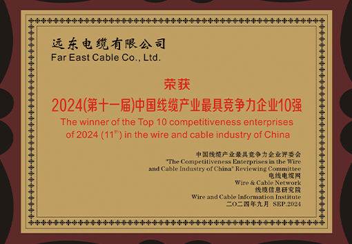 中國(guó)線纜產(chǎn)業(yè)最具競(jìng)爭(zhēng)力企業(yè)10強(qiáng)